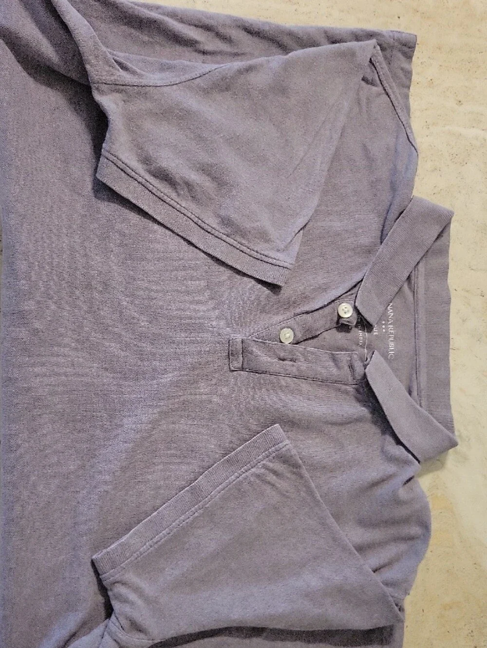 Banana Republic Men's Lavender Polo Shirt